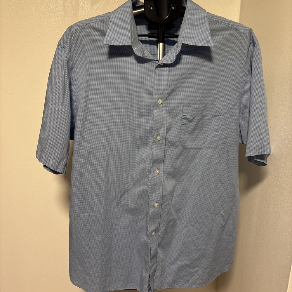 Daniel Cremieux Men's Shirt  -‎ Size XL - Multicolored Blue - Short Sleeve